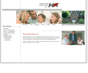 helmut-kueck-bauunternehmung.com: Helmut Kück Bauunternehmung GmbH - Wir bauen Wohn- u. Geschäftshäuser, erledigen Gebäudesanierung und Betonbau
Die Helmut Kück Bauunternehmung GmbH gehört zu einem der erfolgreichsten und anerkanntesten Unternehmen der Bauwirtschaft im Elbe-Weser Dreieck. Dabei stehen Werte wie Solidität und Vertrauen an erster Stelle der unternehmerischen Entwicklung. Eine weit über drei Jahrzehnte erworbene Fachkompetenz prägt die kunden- und zukunftsorientierte Ausrichtung unseres Baufachbetriebes. Leistungsfähigkeit, Kompetenz und kontinuierliche Faszination für das Bauen befähigen uns, mit hervorragend ausgebildeten Ingenieuren, Architekten, Baumeistern und Bauhandwerkern sowie dem Einsatz hochwertiger Baustoffe, Bauleistungen der Premiumklasse zu realisieren.
