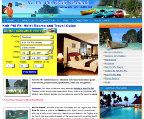 phi-phi-hotel.net: Phi Phi Island Travel Hotels in Ko/ Koh Phi Phi Krabi Thailand
Hotels in Koh Phi Phi Island, Krabi / Reservation service with special discount hotel rates and Travel guide to Ko Phi Phi Krabi Thailand