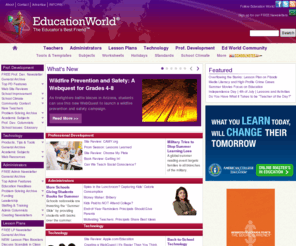 educationworld.com: Education World: The Educator's Best Friend
Education World®.  The Educator's Best Friend.  The surfing is over. Here you will find the best education links and original content the Net has to offer.  Dozens of other features...