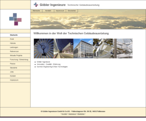 goebler-evo.com: Göbler Ingenieure GmbH & Co.KG    Willkommen in der Welt der Technischen Gebäudeausrüstung
Göbler Ingenieure GmbH&Co.KG