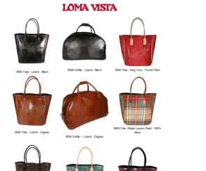 loma-vista.net: Loma Vista - Genuine Italian leather - Made in the USA
Loma Vista - Wholesale, leather travel bags, duffles, leather briefcases, leather wheeled trolley bags, leather travel gear, leather backpacks, cowboy hats and wheeled leather luggage