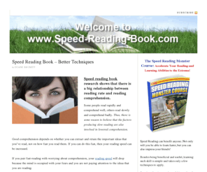 speed-reading-book.com: Speed Reading Book
Speed reading book .com is the final site your will need to learn how to speed read easily.