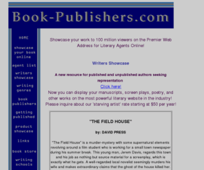 book-publishers.com: Book Publishers
Get Published! Literary Agents.com is the premier website for writers, publishers and literary agents. We provide a comprehensive directory of literary agents around the world