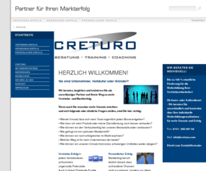 creturo.info: Herzlich Willkommen!
CRETURO Partner für Ihren Markterfolg