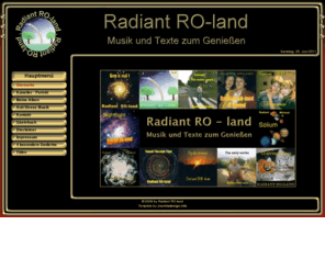 radiant-roland.com: Musik und Texte zum Geniessen finden Sie bei Radiant RO-land
Musik und Texte zum Geniessen finden Sie bei Radiant RO-land