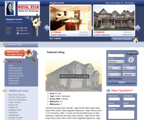 homesinthemarket.net: Shagufta Ashrafi, Royal Star Realty Inc., Brokerage | Brampton Real Estate Agent: Houses, Condos and Homes
Information about Real Estate properties to buy or sell in Brampton. Search real estate listings. Tips on buying and selling a home. Property evaluation services.