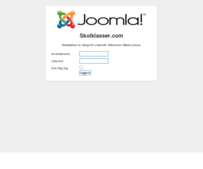 skolklasser.com: Welcome to the Frontpage
Joomla! - ett lättanvänt webbpubliceringssystem (Content Managament System) som är baserat på öppen källkod.