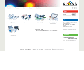 sloan-basel.com: Products
Sloan - LED's, Lightsources, Lampholders, Leuchtdioden, Diode électroluminescente, diodi luminosi, LED