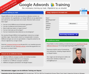 adwords-training.nl: Google AdWords training | Afgestemd op uw eigen situatie!
Een Google AdWords training volgen? Kies voor een op maat gemaakte in-company training en krijg antwoord op uw eigen vragen!
