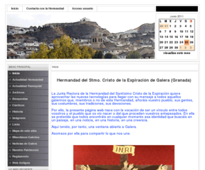 cristoexpiraciongalera.org: Hermandad del Stmo. Cristo de la Expiración de Galera - Inicio
Pagina web de la Hermandad del Stmo. Cristo de la Expiración de Galera (Granada)
