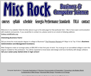 lrbusinessed.com: Miss Rock's Business & Computer Science Home Page
