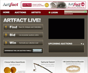 artfact.com: ARTFACT.COM : Find, Price & Research Antiques and Fine Art
Art, antiques, collectibles: over $80 billion in auction prices; reference info. Find now at auction: over 500,000 artists & over $80 billion in antiques & collectibles