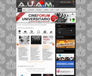 auam.it: A.U.A.M. - Associazione Universitaria Audiovisiva e Multimediale
AUAM - Associazione Universitaria Audiovisiva e Multimediale - Università degli Studi di Ferrara (Italia).