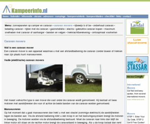 caravanmovers.nl: Caravan movers - Kampeerinfo.nl
De caravanmover uitgelegd.