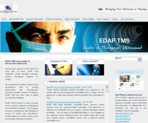 hifu.com: EDAP TMS - Global leader in therapeutic ultrasound
