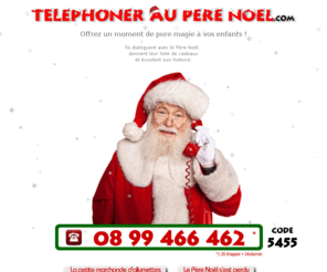 telephonerauperenoel.com: Téléphoner au père noël.com, vous permet de parler au père noël.
Téléphoner au père noël pour lui donner sa liste de cadeaux et écouter ses histoires.