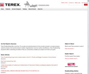 terexrb.com: Terex Roadbuilding
Terex Roadbuilding offers more than 75 concrete and asphalt products for the concrete contractor, concrete producer, asphalt contractor and asphalt producer markets. Engineered for maximum uptime and efficiency, Terex Roadbuilding equipment offers outstanding versatility to help you successfully complete your projects and reach your goals.
