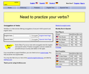 verbguru.com: Conjugation of Verbs
conjugation of spanish verbs, conjugation of english verbs