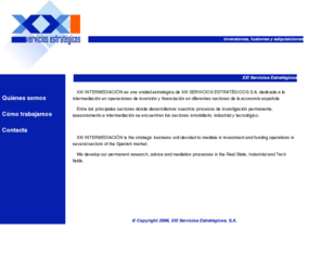 xxiserviciosestrategicos.com: XXI SERVICIOS ESTRATÉGICOS S.A.
XXI Servicios Estratégicos – Expertos en Customer Value Management, Consultores de la Lealtad, Fidelización de clientes, Calidad de Servicio, Gestión de Valor, Satisfacción del cliente, Investigación,  Consultoría Estratégica