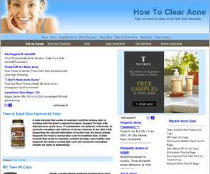 acnedone.com: How To Clear Acne
Tips on how to clear acne fast and naturally