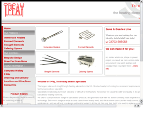 cateringspares.co.uk: T P FAY - The Only Name In Elements
Heating Elements and Catering Spares