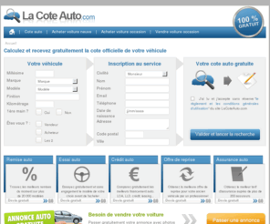 lacoteauto.com: La Cote Auto
Calculez et recevez gratuitement la cote officielle de votre véhicule