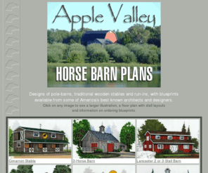 Barn Plans, BlueprintsA collection of easy to build horse barns, sheds 