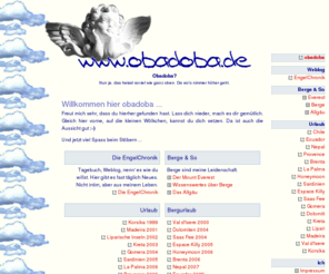 obadoba.de: Obadoba??? Ganz oben :-)
Obadoba, der Himmel im Web - ein himmlisches Vergnuegen.