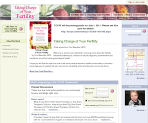 ovusoft.com: Welcome to Taking Charge of Your Fertility
Home of Taking Charge of Your Fertility - for fertility charting, women trying to get pregnant and reducing the time to conceive.