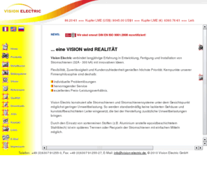 stromschiene.com: Stromschiene, Stromschienensysteme ( 32 A - 500 kA ) von Vision Electric
Stromschiene und Stromschienensysteme zur Energieverteilung und Energieversorgung ( 32 A - 500 kA ) - Vision Electric plant, produziert und installiert Stromschienensysteme