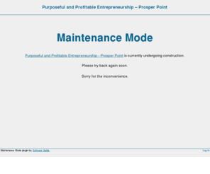 theprosperpoint.com: Entrepreneurship Research and Education – Prosper Point » Maintenance Mode
Entrepreneurship Research and Education