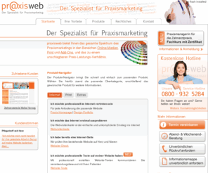 card-kalender.net: Homepage für Praxis und Zahnarztpraxis: praxisweb
praxisweb ist Ihr Spezialist für wirtschaftliches Praxismarketing. Wir bringen Sie mit effizienten Lösungen und Ihrer eigenen Homepage ins Internet.