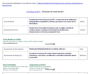 limpiezavial.com: Concursos de Limpieza Vial - Marzo 2011
Concursos de Limpieza Vial[title]