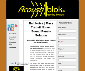 railroadnoise.com: Rail Noise Solutions | Rail Noise Pollution | Transportation Noise
Looking for Rail Noise Solutions? Acoustiblok's All Weather Sound Panels is the answer.