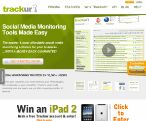 sudah.net: Social Media Monitoring Tools Made Easy | Trackur
Offers white-labeled social media monitoring tools. Get your free monitoring account today!