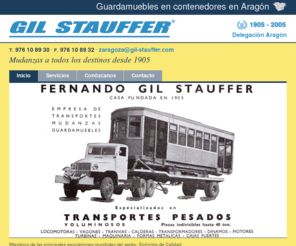 guardamueblesencontenedores.com: Guardamuebles en contenedores en Aragón
Guardamuebles en contenedores en Aragón. Gil Stauffer Aragón fundada en 1905, es la compañía más acreditada en todo nuestro país en el ámbito de las mudanzas tanto nacionales como internacionales.