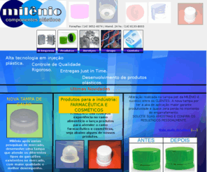 milenioplasticos.com.br: Milênio Componentes Plásticos
Indústria de componentes Plásticos, tampas, tampas pet, tampas galão água, terceirização serviço injeção, acessoria para  desenvolvimento de moldes.