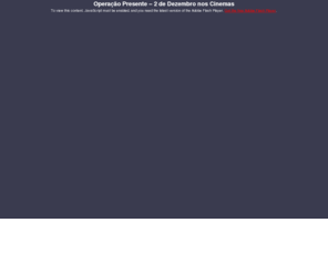 operacaopresente.com.br: OPERAÇÃO PRESENTE – Site Oficial do Filme
Operação Presente – 2 de Dezembro nos Cinemas