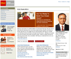 rudramortgage.com: Wells Fargo Home Mortgage -- Krish Rudra M.B.A NMLSR ID 413996 -- Home Mortgage
Whatever your mortgage needs, Wells Fargo Home Mortgage and Krish Rudra offer home financing solutions for homebuyers or homeowners looking to refinance in Garden City, NY.