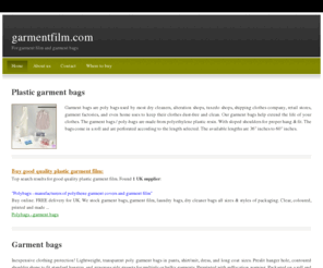 garmentfilm.com: Garment film - For garment film and garment bags.
Garment film is a website dedicated to showing you some information about garment bags and garment film. We are here to make sure you buy good quality garment film for the right price.