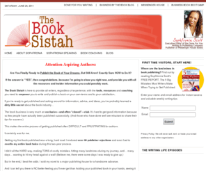 thebooksister.com: Book Writing and Book Publishing Advice from The Book Sistah | Sophfronia Scott
Resources for fiction writers on how to write and publish a book from author and speaker Sophfronia Scott