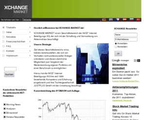 xchange-market.de: XCHANGE-MARKET.de - Titelseite

