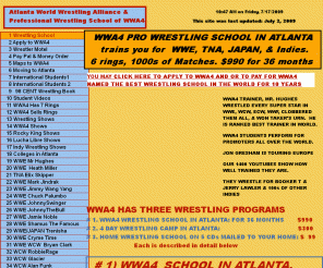 wrestling school tna trains indies wwe atlanta rings japan shows pro description months
