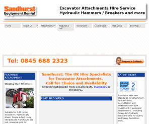 hammer-hire.com: Excavator Attachments | Hydraulic hammer hire | Breaker hire service
Specialists in excavator attachments, hydraulic hammer/ breaker hire.  Sandhurst Depots cover the country providing a fast, ‘delivered to site’ service