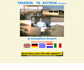 taverna-asteria.com: HomePage Taverna Asteria Afiartis Karpathos Airport
HomePage of a traditional Greek Family Taverna at Karpathos Island located directly beside the airport