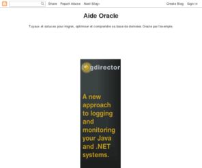 aide-oracle.net: Aide Oracle
 Optimisation de traitement Oracle, trucs et astuces sur les index, mise en oeuvre ... administration Aide Oracle