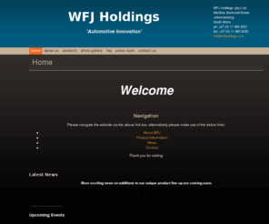 wfjholdings.com: WFJ Holdings (pty) Ltd - Home
WFJ Home Page