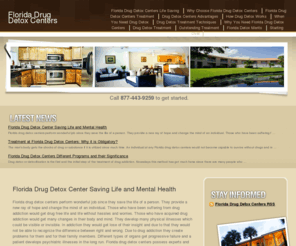 floridadrugdetoxcenters.com: Florida Drug Detox Centers | Drug Detox Centers in Florida
Florida drug detox centers perform  wonderful job since they save the life of a person. They provide a new ray of ...