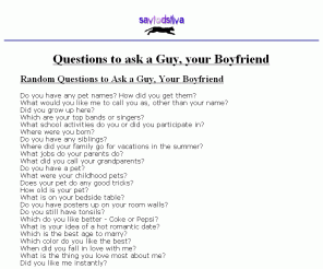 witty questions to ask online dating