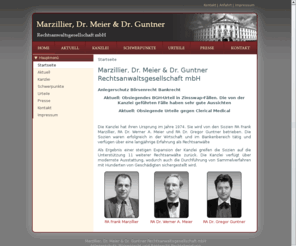 dr-meier.com: Marzillier, Dr. Meier & Dr. Guntner Rechtsanwaltsgesellschaft mbH
Marzillier, Dr. Meier & Dr. Guntner Rechtsanwaltsgesellschaft mbH Anlegerschutz Börsenrecht Bankrecht Aktuell: Obsiegendes BGH-Urteil in Zinsswap-...